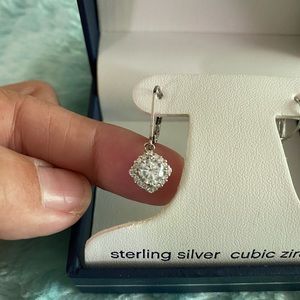 Silverworks cubic zirconia earrings